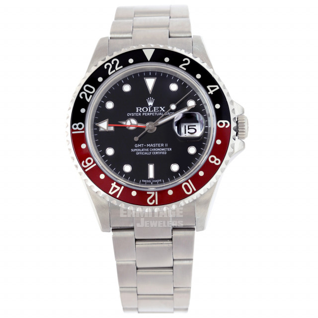 Stainless Steel Rolex GMT-Master II 16710 40 mm